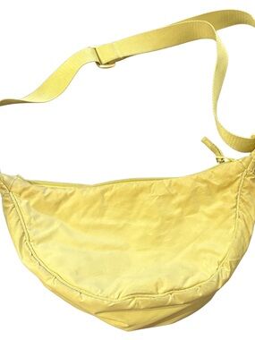 Uniqlo yellow half-circle bag